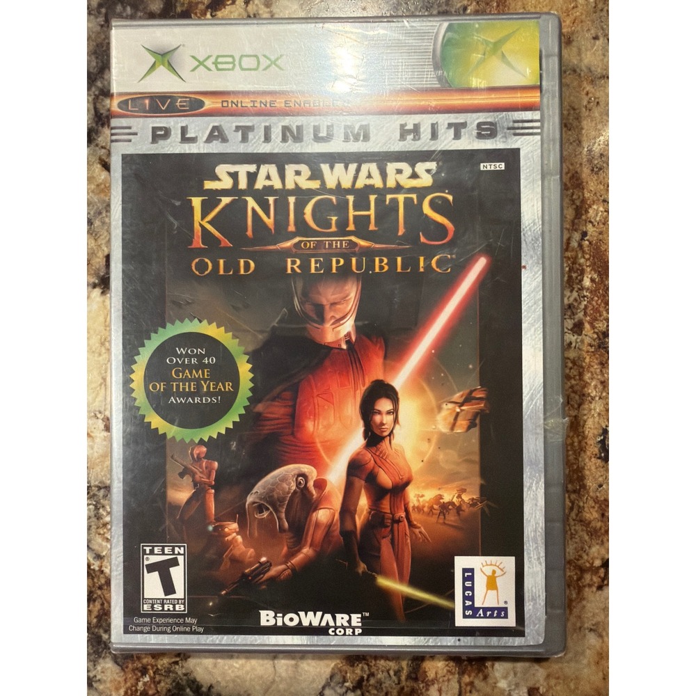 Star Wars Knights of the Old Republic Xbox Platinum New Factory Sealed KOTOR